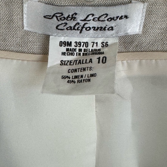 Beige Blazer with White Trim - Picture 4 of 4